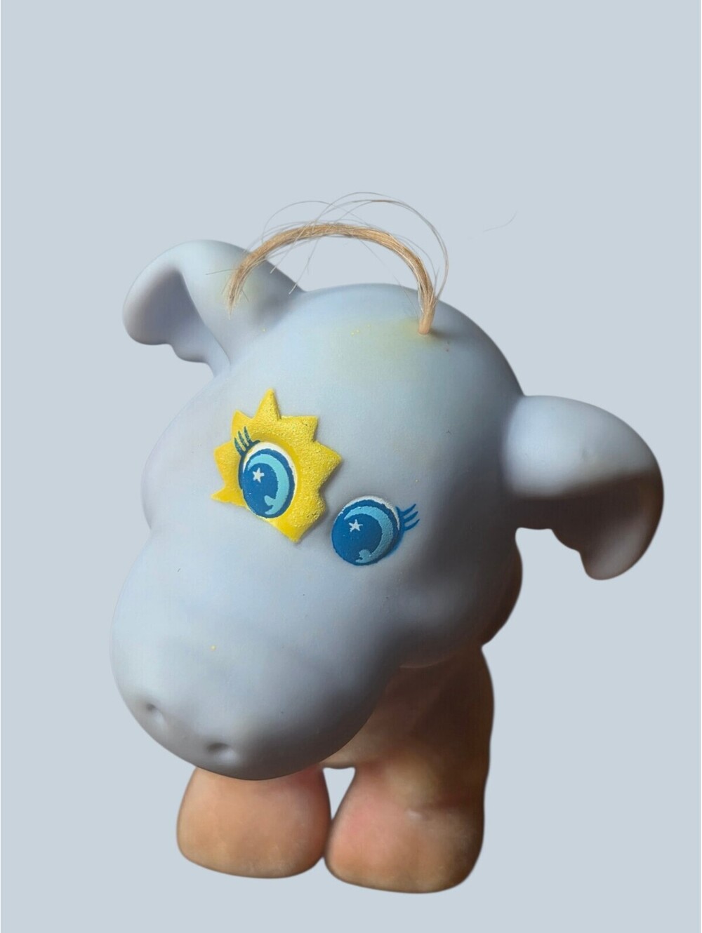 Vintage 1986 Hasbro Moon Dreamers Stumbles Snoozer Figure Flocked Glow Toy
